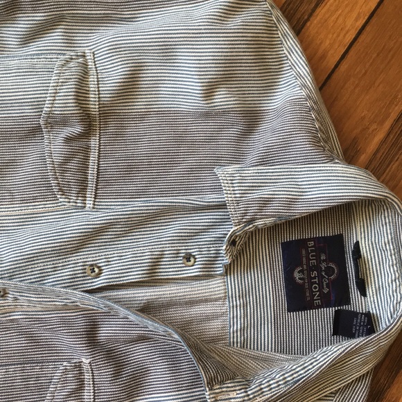 Blue Stone men’s cotton shirt, sz L - Picture 3 of 3